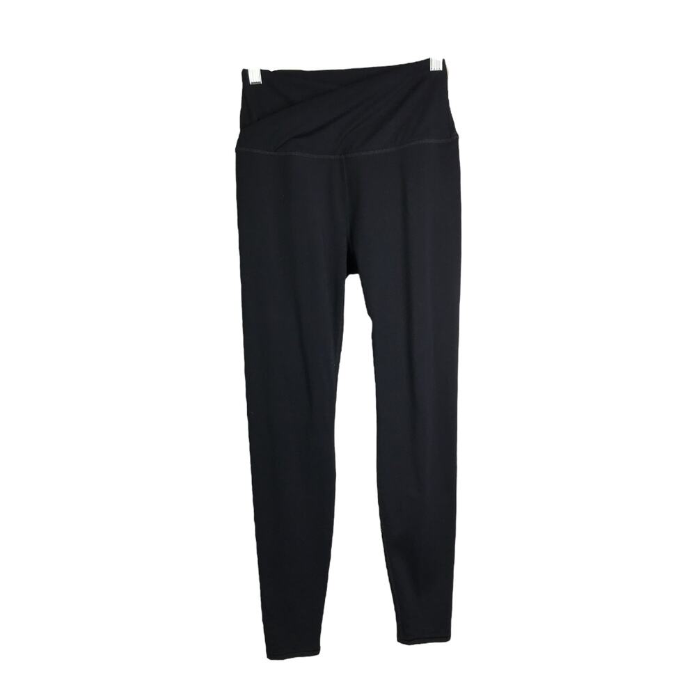 Sincerely Jules for Bandier The Rue‎ Crossover Leggings Womens S/P Black Pull-On